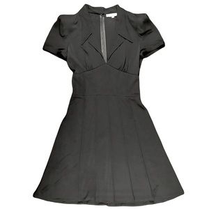 Karl Lagerfeld Vintage 90s Black Structured Lightweight Dress